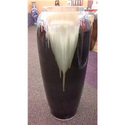 Large Hand Crafted Chinese Porcelain Modern  Vase (35" high)