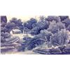 Image 2 : Hand Painted Original Framed Porcelain  Artwork (27.5" X 27.5" including frame)