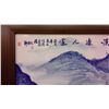 Image 3 : Hand Painted Original Framed Porcelain  Artwork (27.5" X 27.5" including frame)