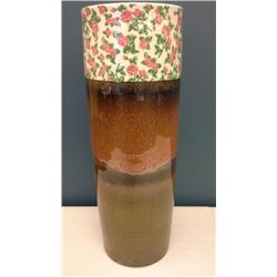 Hand Crafted Chinese Porcelain Modern Vase  (18" high)