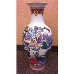 Hand Crafted Chinese Porcelain Vase (26"  high)