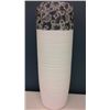 Image 1 : Hand Crafted Chinese Porcelain Modern Vase  (19" high)