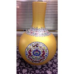 Hand Crafted Chinese Porcelain Vase (21"  high)