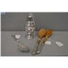 Image 1 : Three pieces of Birks sterling including salad servers, serving spoon and a British hallmarked sterl
