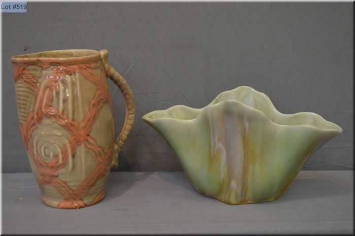 Two Pieces Of Beswick Pottery Including 808 Vase And Handled