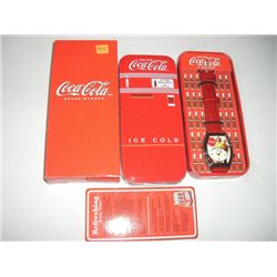 COCA-COLA COLLECTORS WATCH IN ORIGINAL BOX/NEW CONDITION-BOOK VALUE $50.00+!! WATCH CAME OUT OF SAFE