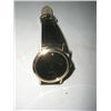 Image 1 : DIAMOND WATCH IN LIKE NEW CONDITTION WITH BALCK FACE & LEATHER BAND!! WATCH CAME OUT OF SAFE BOX!!