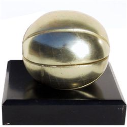 Melons, Gold Painted Wood Sculpture (Top Removes to Reveal Breast)