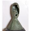 Image 1 : John B., Modern Surrealist Portrait Bronze Sculpture