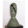 Image 2 : John B., Modern Surrealist Portrait Bronze Sculpture
