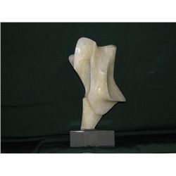 Leonardo Nierman, Enigma, White Onyx Sculpture
