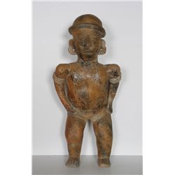 Pre-Columbian Artifact, Nayarit Guardian Figure, Terracotta Sculpture