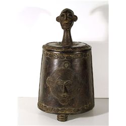 African Container Bronze Artifact