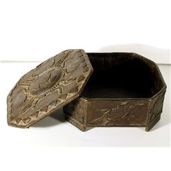 African Brass Box, Bronze Artifact