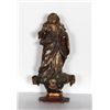 Image 1 : Religious Figure I, Hand-Carved and Painted Wood Sculpture