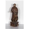 Image 1 : Religious Figure II, Hand-Carved and Painted Wood Sculpture