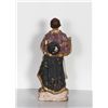 Image 3 : Religious Figure V, Hand-Carved and Painted Wood Sculpture