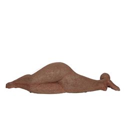 Lucien Lafont, Reclining Woman, Terra Cotta Sculpture