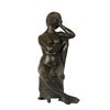 Image 1 : G. Volpe, Seated Girl, Bronze Sculpture