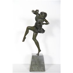 Pierre Le Faguays, Dancing Girl with Ball, Bronze Sculpture