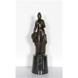 Anders Leonard Zorn, Nude with Veil, Bronze Sculpture