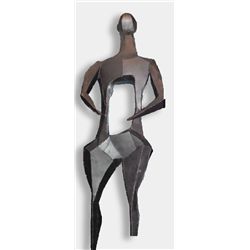 Cubist Figure, Steel Sculpture