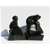 Image 1 : Roberto Estevez, Pair of Two Baboon Bronze Sculptures