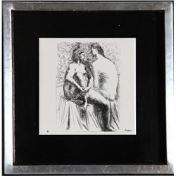 Pablo Picasso, La Femme C, Ceramic Tile, stamped