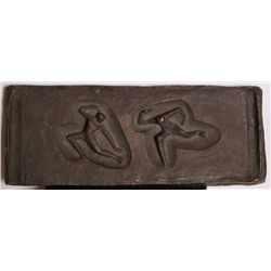 Two Dancing Figures, Bronze Sculpture