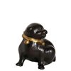 Image 2 : Dog with Bell Collar, Bronze Sculpture