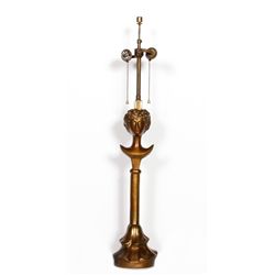 Alberto Giacometti, Tete de Femme, Bronze Table Lamp Sculpture