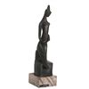 Image 1 : Ruth Gutman, Praying Woman, Bronze with Black Patina on a Marble Base