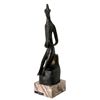 Image 2 : Ruth Gutman, Praying Woman, Bronze with Black Patina on a Marble Base