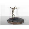 Image 1 : Nude Ashtray, Bronze Sculpture affixed to Polished Geode