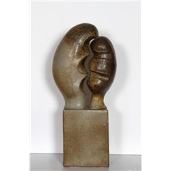 Santo Mignosa, Two Forms, Ceramic Sculpture
