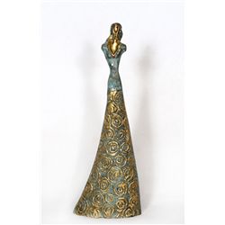 Giuliano Ottaviani, Woman in Gown, Bronze Sculpture