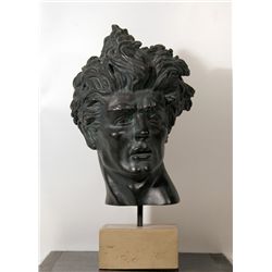 Edward Melcarth, Male Portrait Cold Cast Bronze Sculpture