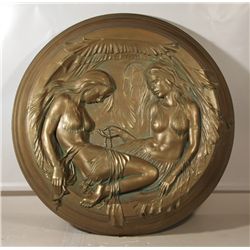 Two Island Women, Epoxy Resin Wall Sculpture