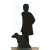 Image 2 : Normon Greene, Man and Dog, Cast Iron Sculpture