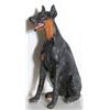 Image 2 : Doberman Pinscher, Painted Mixed Media Ariated Concrete Sculpture