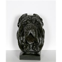 Cane Corso Dog Bust, Bronze Sculpture