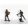 Image 1 : Lot of 4 Cowboy and Native American Indians Bronze Sculptures
