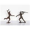 Image 2 : Lot of 4 Cowboy and Native American Indians Bronze Sculptures