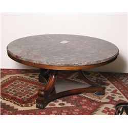 Empire Style Marble Top Coffee Table