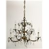 Image 1 : Bronze and Crystal Chandelier