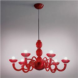 Orni Halloween, Artemide Pantalica Chandelier (Red)