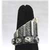 Image 1 : Navajo Silver Contemporary Designed Ring, Size 7