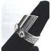 Image 3 : Navajo Silver Contemporary Designed Ring, Size 7