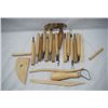 Image 1 : Wooden Handled Clay Working Tools