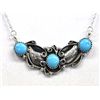 Image 1 : Navajo Sterling Bisbee Blue Turquoise Necklace